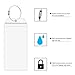 Cruise Tags Holders for Luggage E-Tags Waterproof With Resealable Zipper & Steel Loops (10Packs)