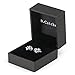B.Catcher Silver Earrings Studs for women Cubic Zirconia Gemini Earring set