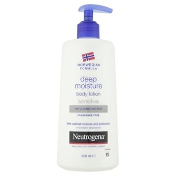 neutrogena deep moisture body lotion sensitive