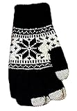 Chalier Unisex Touch Screen Gloves Warm Knit Winter Gloves Mittens