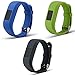 E ECSEM Large Replacement Bands and Straps for Garmin Vivofit JR & Vivofit JR.2 & Vivofit 3, [fits 5.5~8.5 inch Wrists] for 5 Years Kids or Older Children, Dark Blue/Lime/Grey