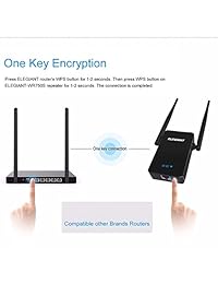 Amplificador de rango WiFi, ELEGIANT 750Mbps Amplificador de señal de WiFi WiFi Repeater Amplificador compatible con modo de enrutador   repetidor   punto de acceso, con antenas externas duales de alta ganancia y cobertura WiFi de 360 ??grados