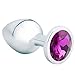 Akstore Medium Fetish Anal Plug Butt Personal Sex Massager(Purple)