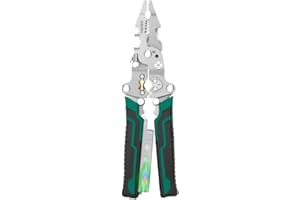 Multifunctional Foldable Wire Stripping Scissors with Electrical Test Pliers