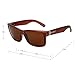 LianSan Designer Rectangle Oversized Women Men Sunglasses Glasses 0708(brown)