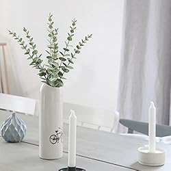 Tiyard 48pcs Eucalyptus Stems Artificial Eucalyptus