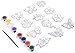 New Image Group SGP-89 Suncatcher Group Activity Kit, Butterfly and Flowers, 12-Pack