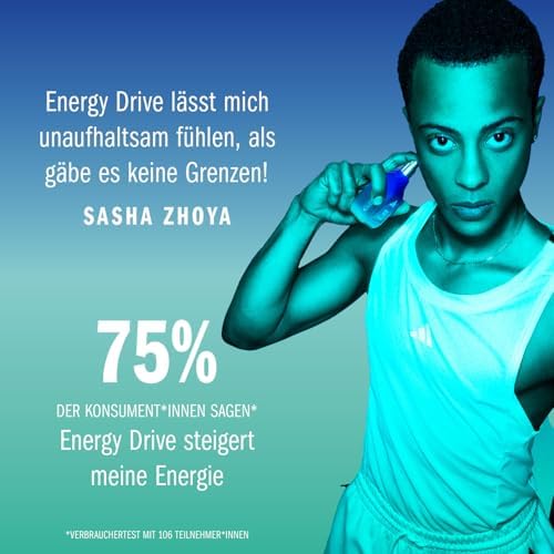 Vibes Energy Drive Eau de Parfum, langanhaltender, energiespendender Unisex-Duft mit natürlichen ätherischen Ölen, 100ml