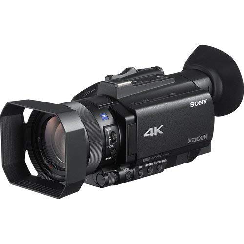 Sony PXW-Z90V 4K HDR XDCAM with Fast Hybrid AF(PXW-Z90V) with 64GB Memory Card, Extra Battery and Charger, UV Filter, LED Light, Case, Telephoto Lens, Wide Angle Lens, and More - Advanced Bundle
