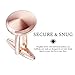 HAWSON Cuff links Mens and Studs Tuxedo Set Rose Gold Color with Platinum Finish Two Cufflinks for men with Six Shirt Studs Individually Wrapped in Stylish Velvet Gift Bag