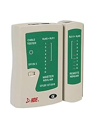 HDE   Probador de cable de red RJ45 RJ11 RJ12 CAT5 CAT6 UTP para LAN Teléfono alambre Prueba Herramienta