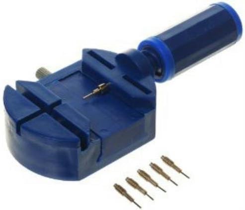 Deluxe Blue 4.5 Inch Watch Link Remover Tool with 5 Extra Pins (Comes with Free How to Live Stress Free Ebook)