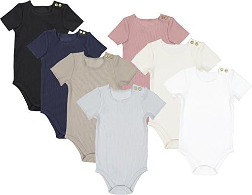 Lil Leggs Unisex Baby/Toddler Short Sleeve Ribbed Bodysuit Onesie