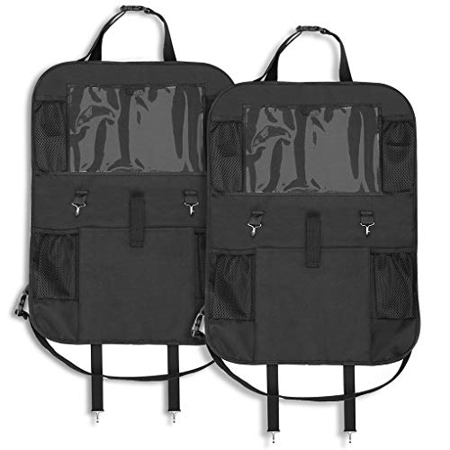 image for Adevena Car Backseat Storage Organizer, Car Seat Back Protectors Kick 