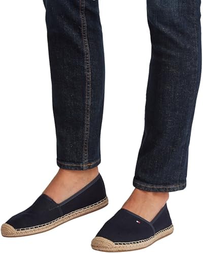 Alpargatas Mujer Essential Flag Canvas con Logotipo, Azul (Space Blue), 38