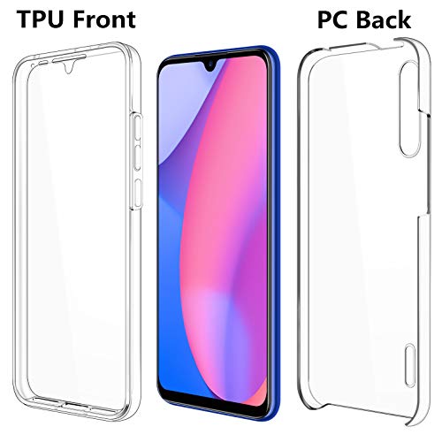 LXHGrowH Case for Xiaomi Mi 10 Lite – Full Anti-Shock [360°] Full Body Protection [TPU Silicone Front] and [Hard PC Back] for Xiaomi Mi 10 Lite – Double Cover [Transparent]