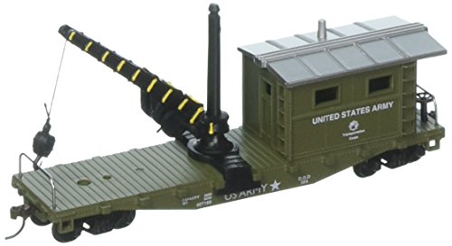 Model Power MDP98195 HO Work Caboose w/Crane, US Army