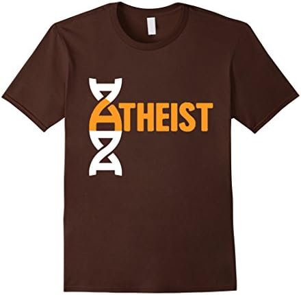 Men's atheist shirt- Atheist ADN Medium Brown
