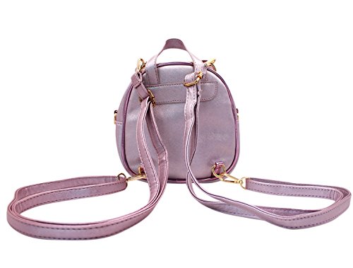 Eilova Mini Holographic Animal Cat Face School Backpack PU Book Bag Satchel for Women Girl Boy Kid - Thumbnail 6