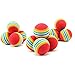 NUOMI 12pcs Sponge Ball Cat Toy Soft Foam Rainbow Play Balls Interactive Kittens Pet Toys