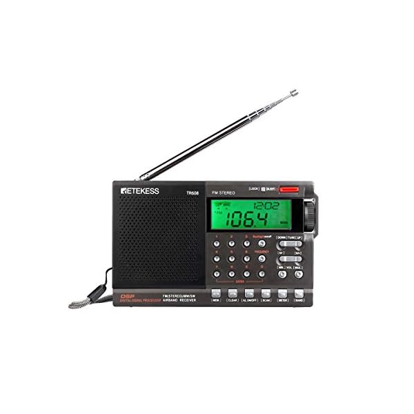 Radio Retekess TR608 Am FM Onda Corta Banda Aerea DSP
