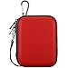 Lacdo Waterproof Hard EVA Shockproof Pouch Case 2.5-Inch Hard Drive, Red primary