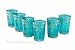 Casablanca Market Moroccan Morjana Tea Glass, 4 inches x 2.5 inches, Green