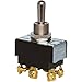 Morris Products 2 Pole Toggle Switch – Heavy Duty, DPDT On-Off-On 6 Screw Terminals – Three Positions – Solid Brass, Nickel Plated Bushings - 100,000 Mechanical Life Cycles – CURus Listed, (70110)