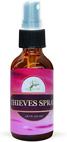 THIEVES SPRAY, WITH ANTIBACTERIAL PROPERTIES, RECURRENT STREP PREVENTION, THROAT IRRITATION AND NASAL DRIP RELIEF, BY RELEAF OIL (1 oz)