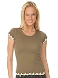 Kavio! Junior Lettuce Edge Short Sleeve Top