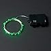 Rtgs Micro LED 30 Super Bright Green Color Indoor and Outdoor String Lights Battery Operated on 10 ft Long Silver Color Ultra Thin String Wire with Timer [NEWEST VERSION] + 100% RTGS Products Satisfaction Guarantee