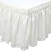 Dainty Home Queen/King Wrap Around Eyelet Bed Ruffle, Ivory