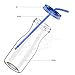 Simple HH Tritan BPA-Free Water Bottle with Straw 33oz Dishwasher-Safe Drinking Tumbler | Extra Wide Mouth w/Easy Twist Lid (Sapphire)
