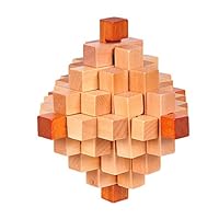 Opla3ofx 3D Jigsaw Puzzles,Kongming Luban Jigsaw Lock,Wooden Classic Genius Puzzle and Brain Teasers, Educational Toy Gift for Kids and Adults Pineapple