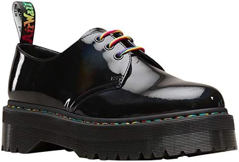 dr martens rainbow patent quad