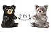 Switch A Rooz Wolf/Black Bear Plush
