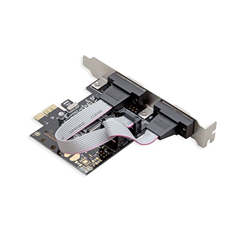 Syba Dual Port Serial DB9 RS232 PCIe X1 Card Components SD-PEX15022