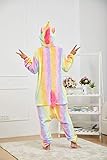 OLadydress Unisex Unicorn Costumes Pyjamas, Adult Women Men Animal Cosplay Onesie (S, Colored)