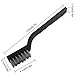 15 pieces Scratch Brush (Stainless Steel + Brass+Nylon), AFUNTA Curved Handle Masonry Wire brush Set Bristle for Cleaning Welding Slag and Rust,5 pcs Per Type