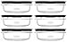 Rubbermaid Premier Food Storage Container, 3 Cup, 6 Pack, Grey