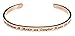 Kendasun Jewelry The Love Between A Mother and Daughter Knows No Distance Inspirational Messaged Cuff Bracelet Bangle (Rose Gold)