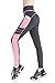 EAST HONG Women's Yoga Leggings Exercise Workout Pants Gym Tights (as1, alpha, m, regular, regular, Gray/Pink)