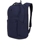 SwissGear FlexCore Laptop Backpack, Laptop Bag Fits Most 16-Inch Laptops, Commuter Friendly Trolley Sleeve, Ideal for Work, Travel or School - Navy Heather (18-Inch)