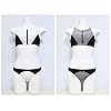 FQ-Butterfly-Womens-Swimsuit-Zipper-Sport-Top-Bottom-Bikini-Set