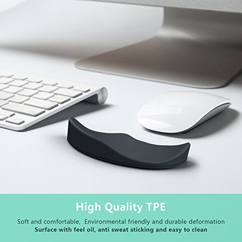 MYCARBON Mouse Wrist Rest Pad,Comfortable Mouse Wrist Rest Support For Computer,Durable and Lightweight For Easy Moving & Pain Relief (Black)
