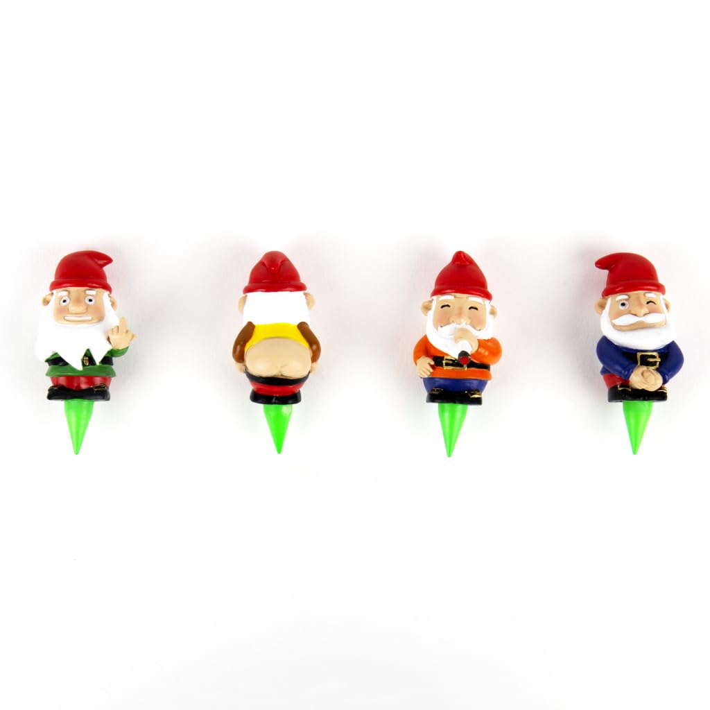 Gift Republic Naughty Gnomes Planters, Multicolor, One Size
