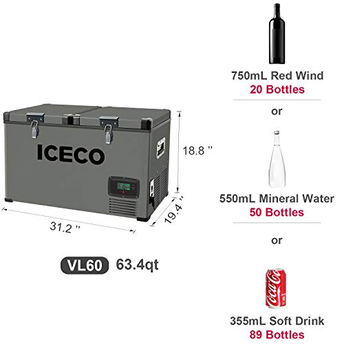 3 ICECO+Portable+Refrigerator+Platinum+60Liters
