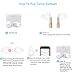 True Wireless Earbuds,Bluetooth Mini in Ear Headphones Kelodo Running Headset Built-in Mic Hands-free Stereo Earphones with Charging Case for Android and iPhone White