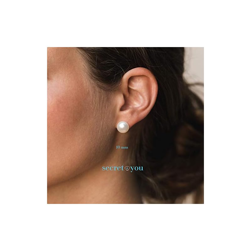 Pendientes Acero Inoxidable Mujer Pendientes Perlas Cultivadas De