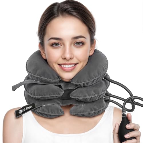 ELESIK Neck Stretcher Cervical Traction, Best Brace for Cervix Pain Relief, Cervical Traction Device & Support is Great Cervix Tension Reliever & Neck Traction Devices for Home & Office use